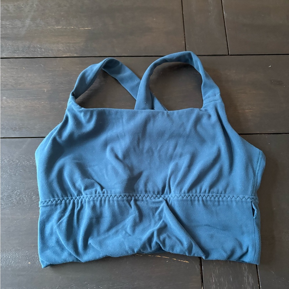 Athleta Teal Cross Strap Sports Bra In Size XS In Great Condition